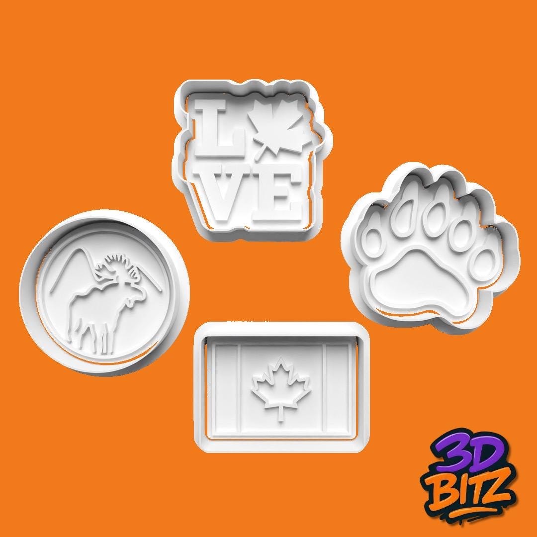 Canada Cookie Cutter & Embosser Set