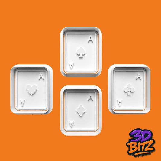 Playing Card Ace Cookie Cutter & Embosser Set