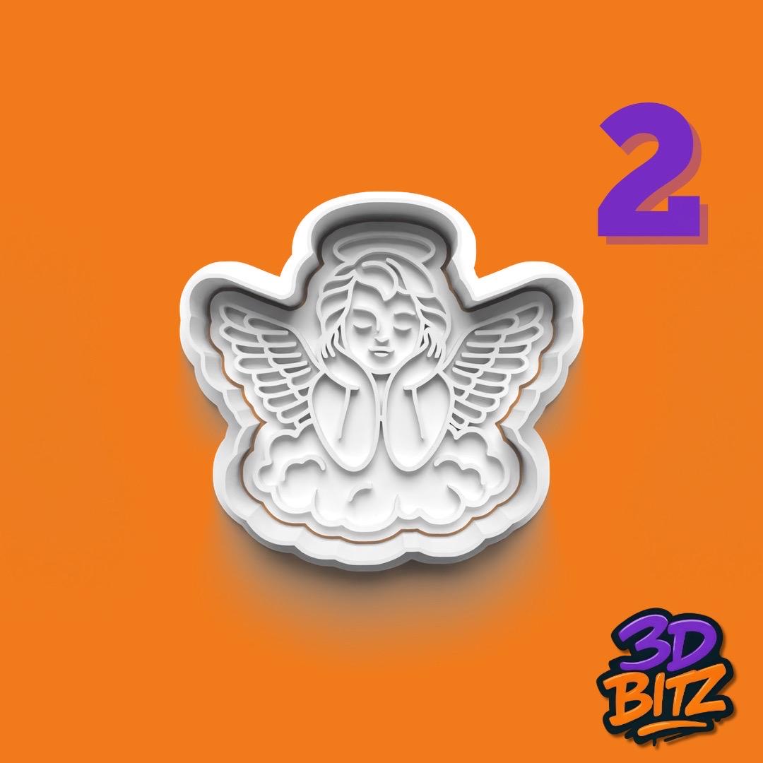 Angel Cookie Cutter & Embosser Set
