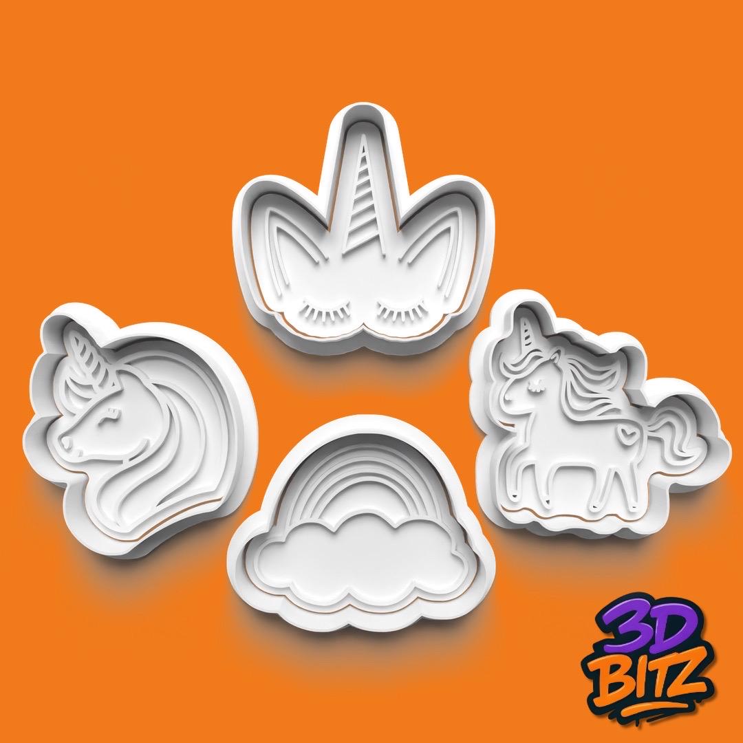 Magical Unicorn Cookie Cutter & Embosser Set