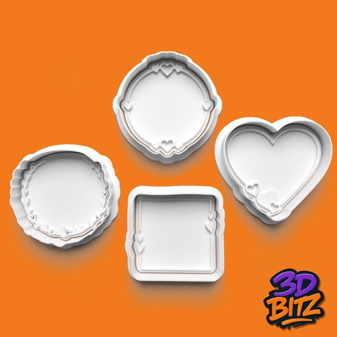 Decorative Cookie Plaque Frames Cookie Cutter & Embosser Set