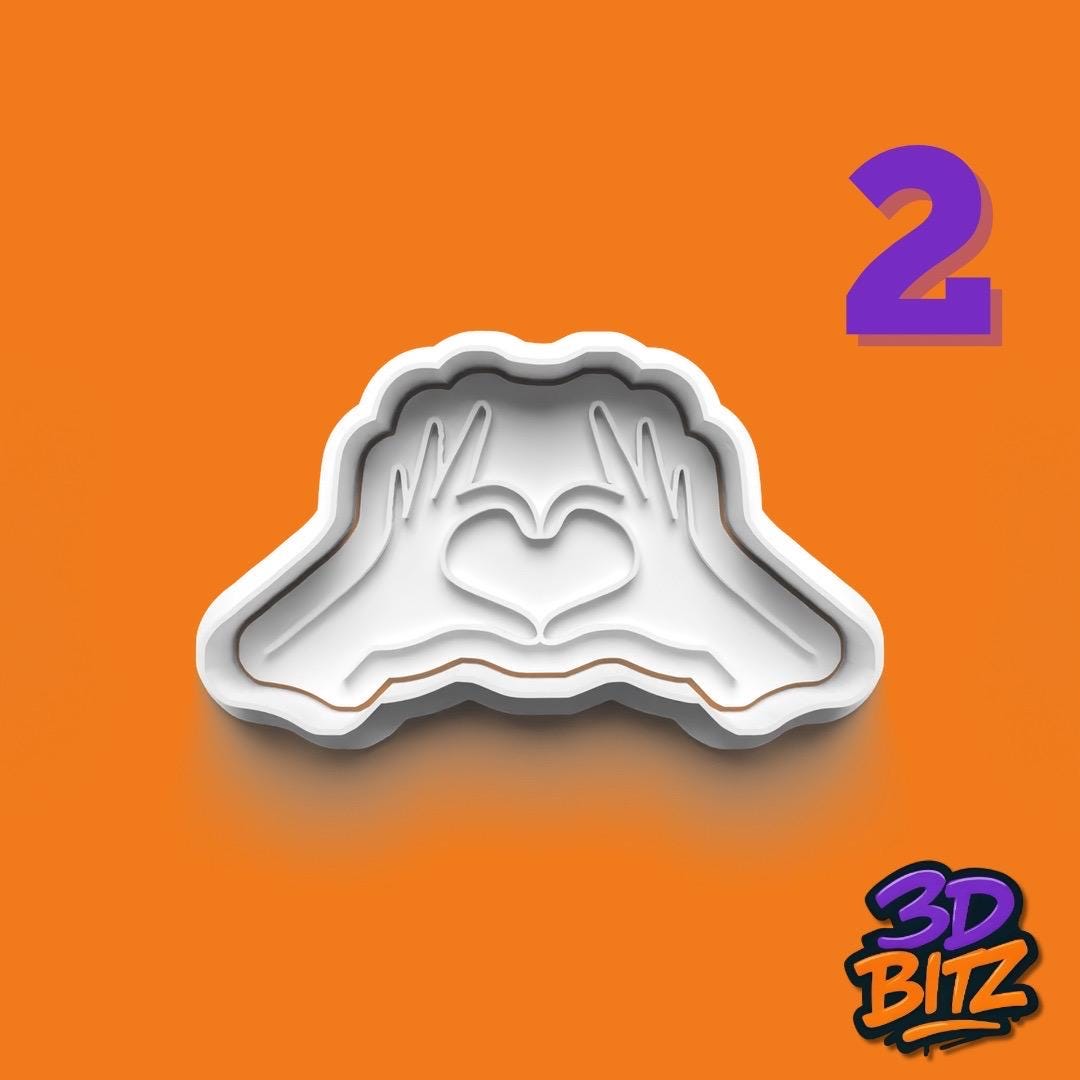 Love Hands Cookie Cutter & Embosser Set