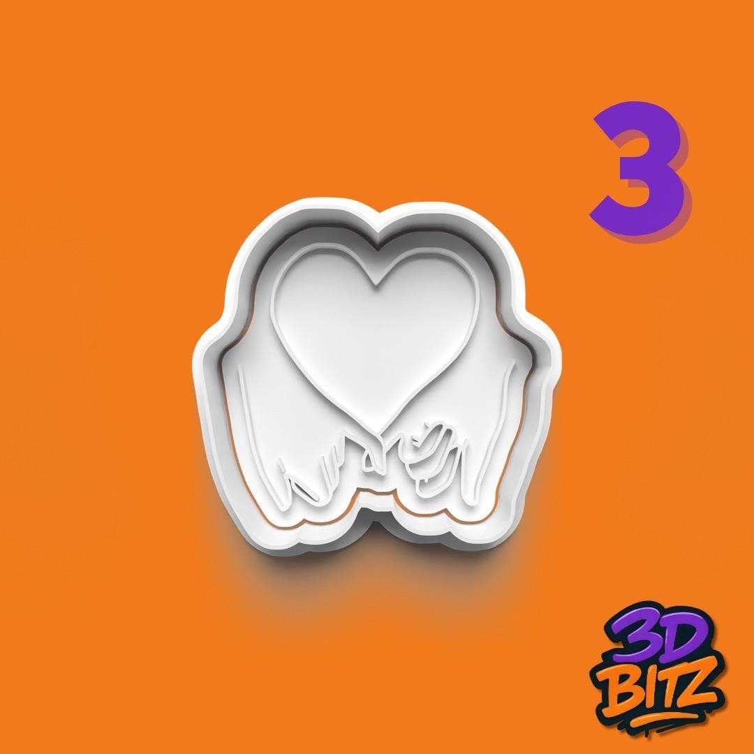 Love Hands Cookie Cutter & Embosser Set