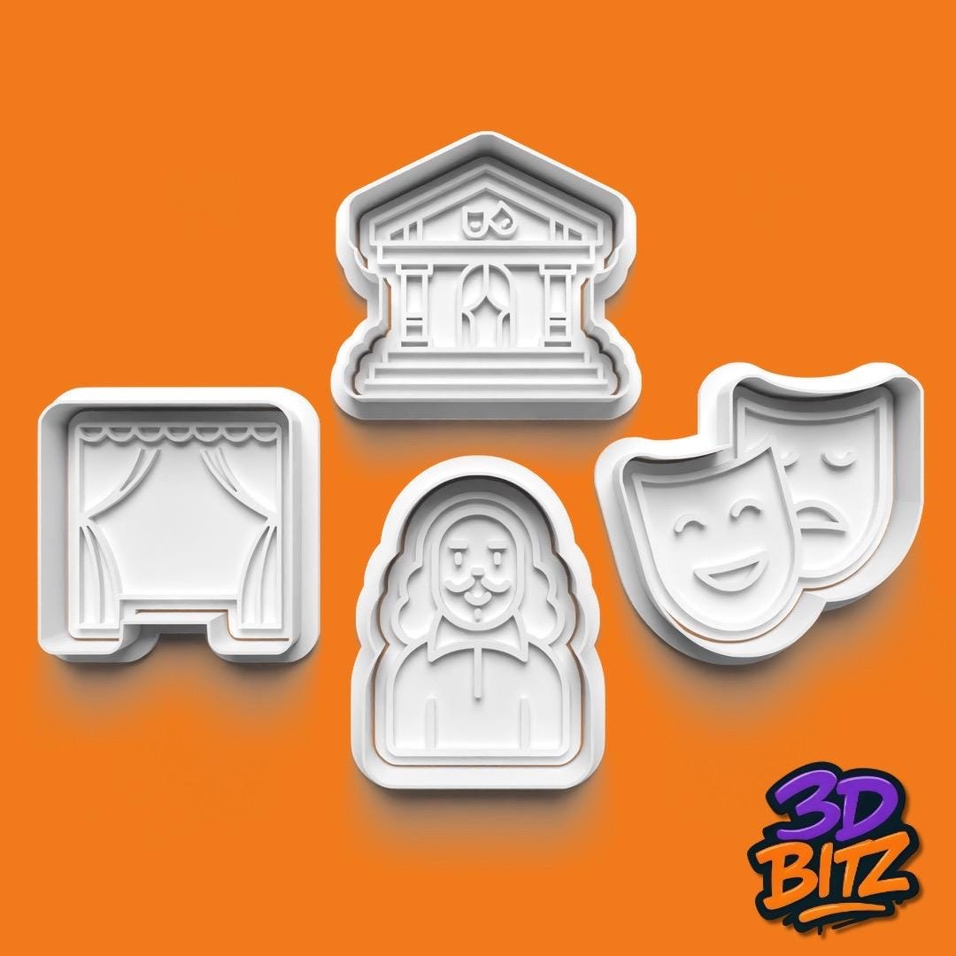 Theatre Cookie Cutter & Embosser Set