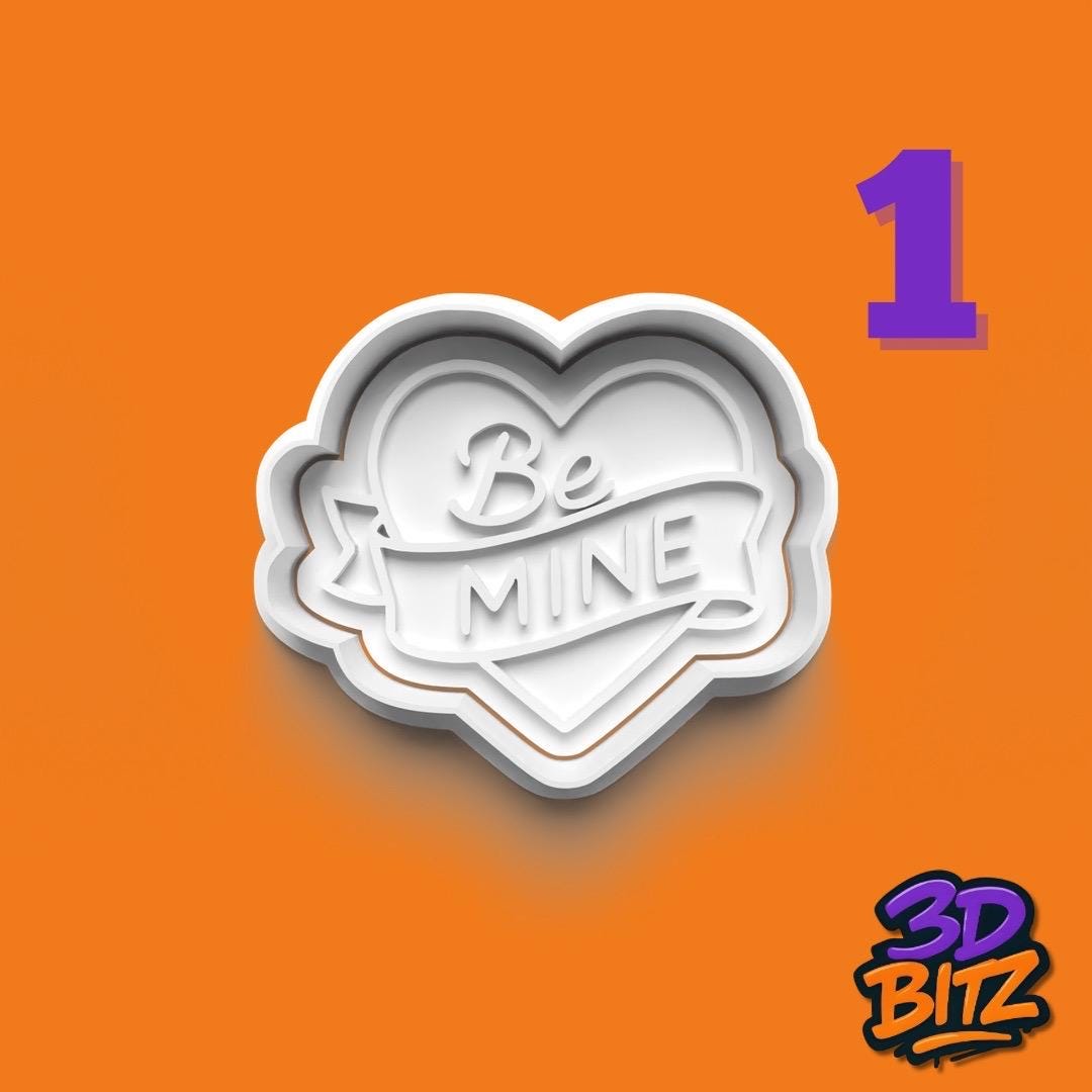 Valentine Love Cookie Cutter & Embosser Set