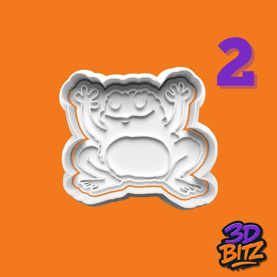 Funny Frog Cookie Cutter & Embosser Set