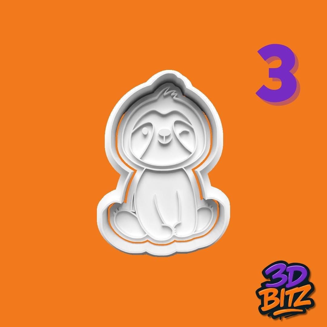 Sloth Cookie Cutter & Embosser Set