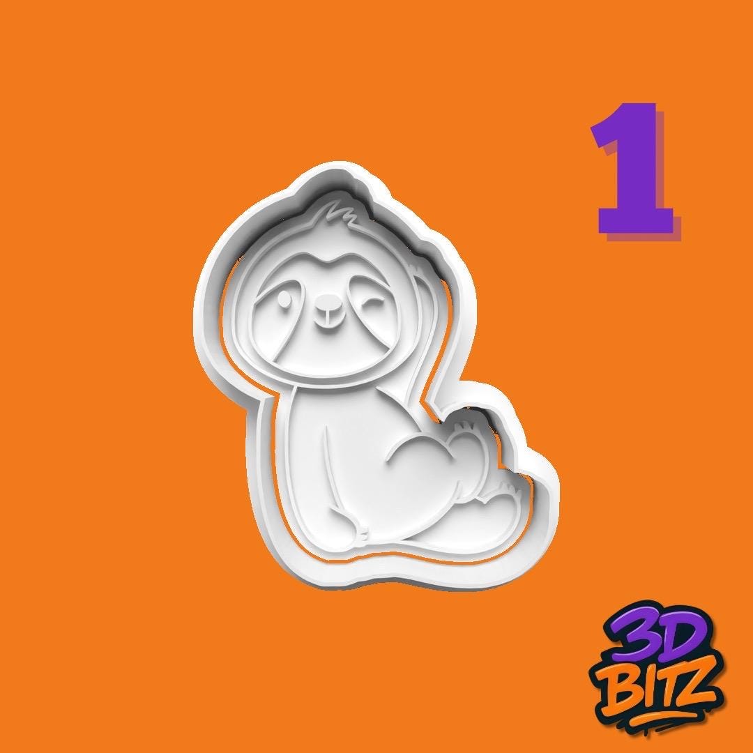 Sloth Cookie Cutter & Embosser Set