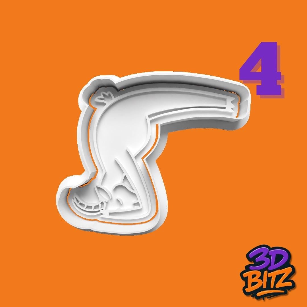 Yoga goat Cookie Cutter & Embosser Set