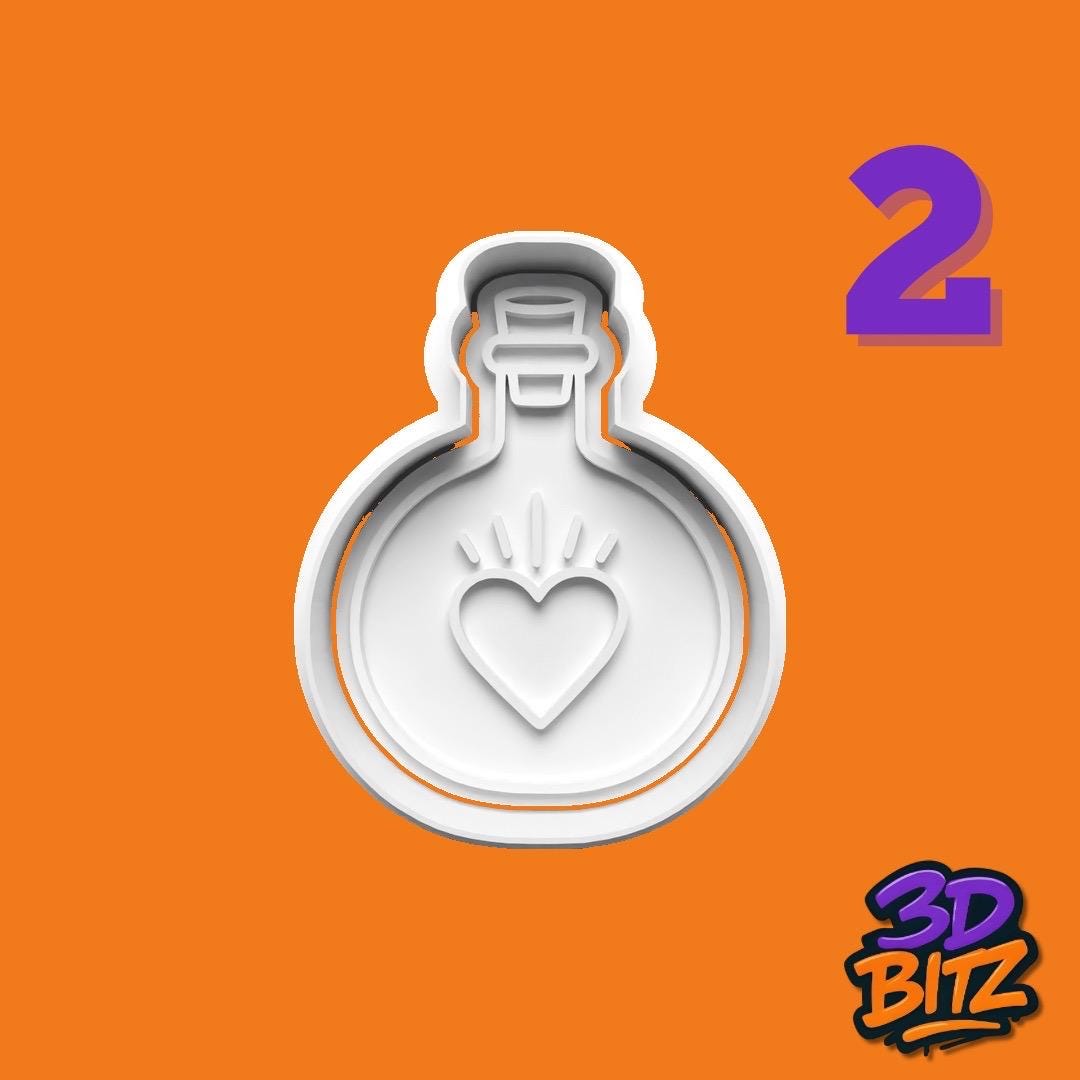 Heart Love Cookie Cutter & Embosser Set
