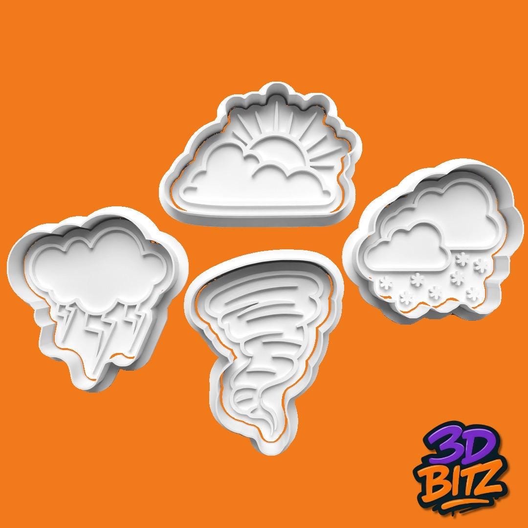 Weather Cookie Cutter & Embosser Set
