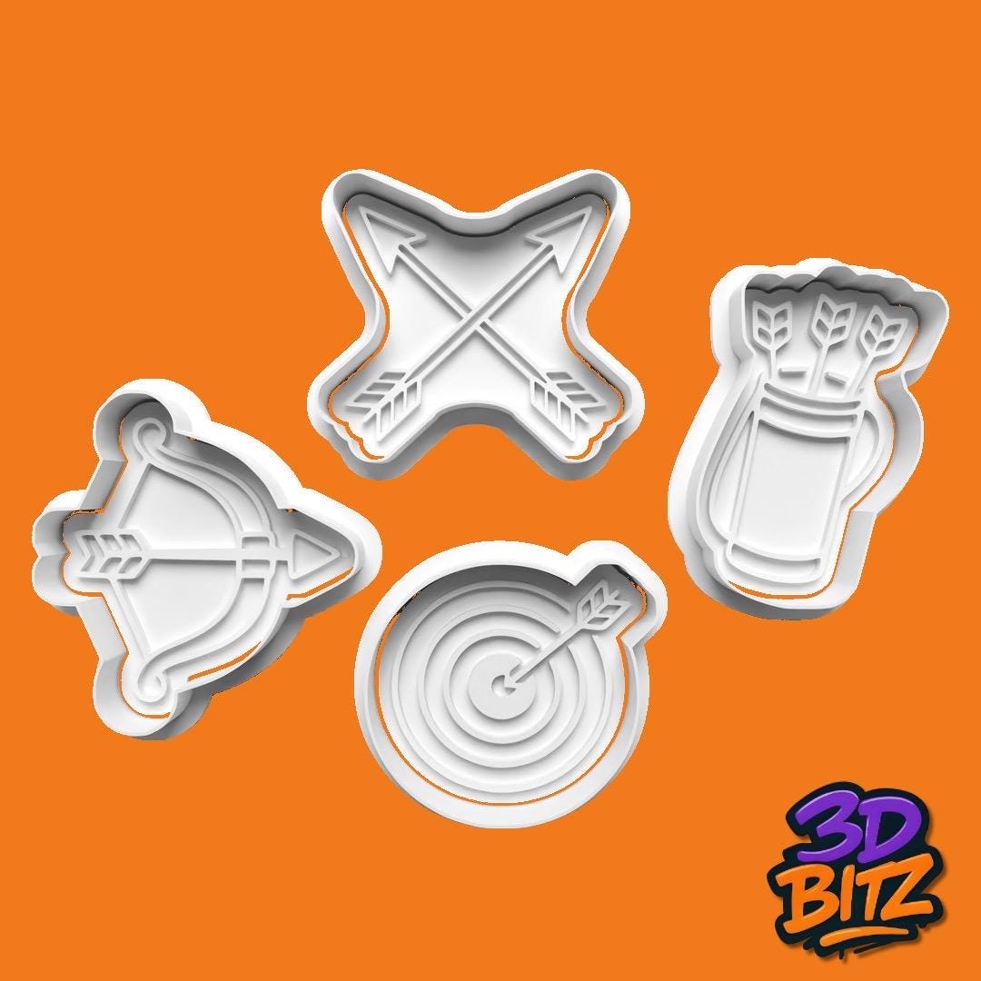 Archery Cookie Cutter & Embosser Set