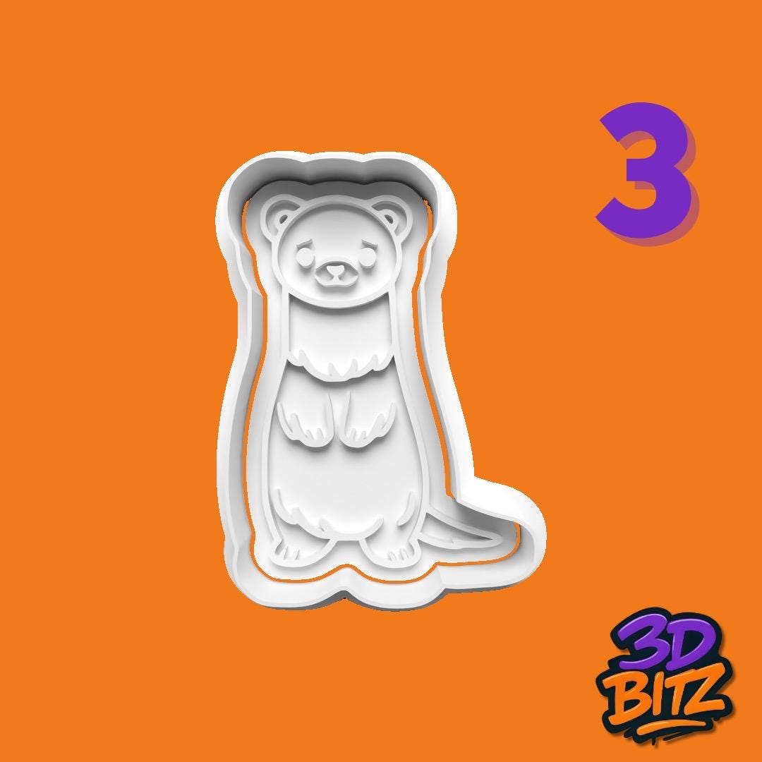 Ferret Cookie Cutter & Embosser Set
