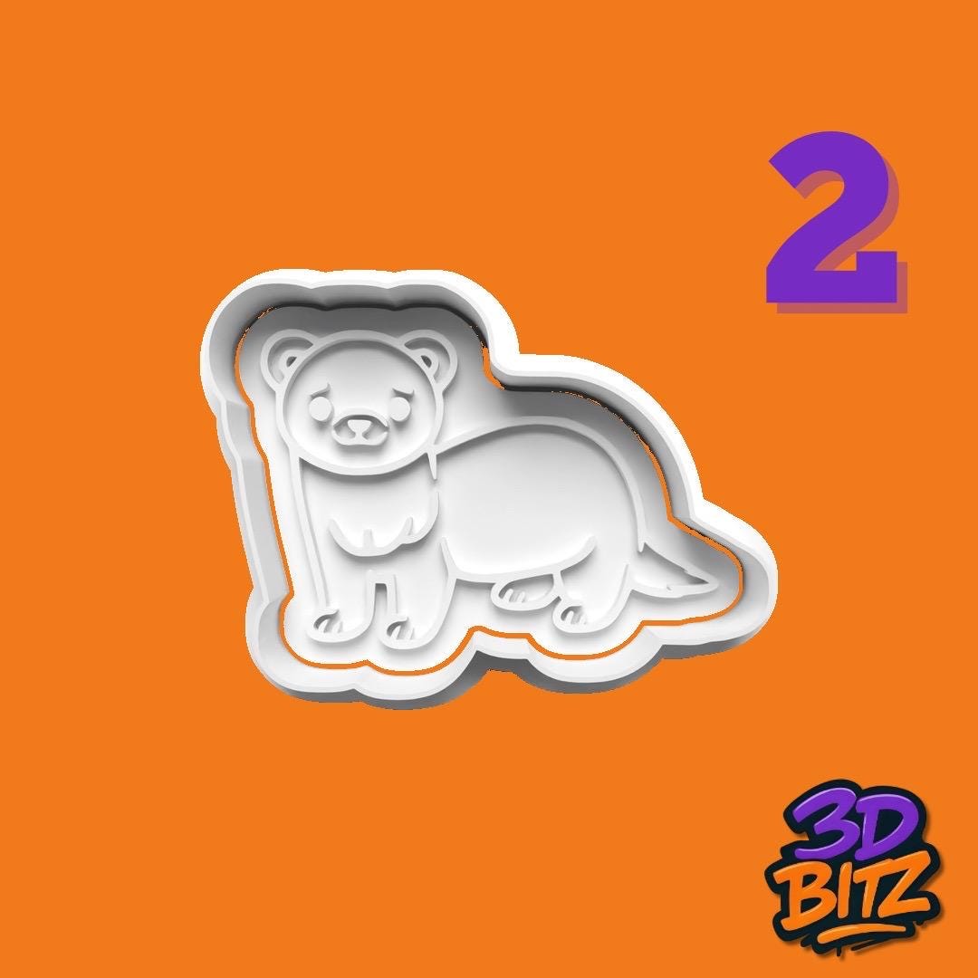 Ferret Cookie Cutter & Embosser Set
