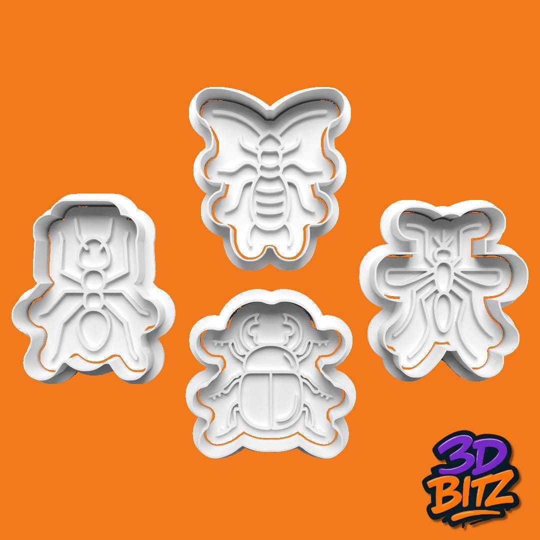 Insect Cookie Cutter & Embosser Set