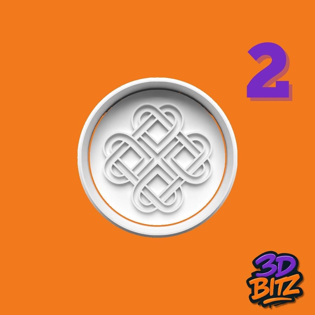 Celtic Symbol Cookie Cutter & Embosser Set