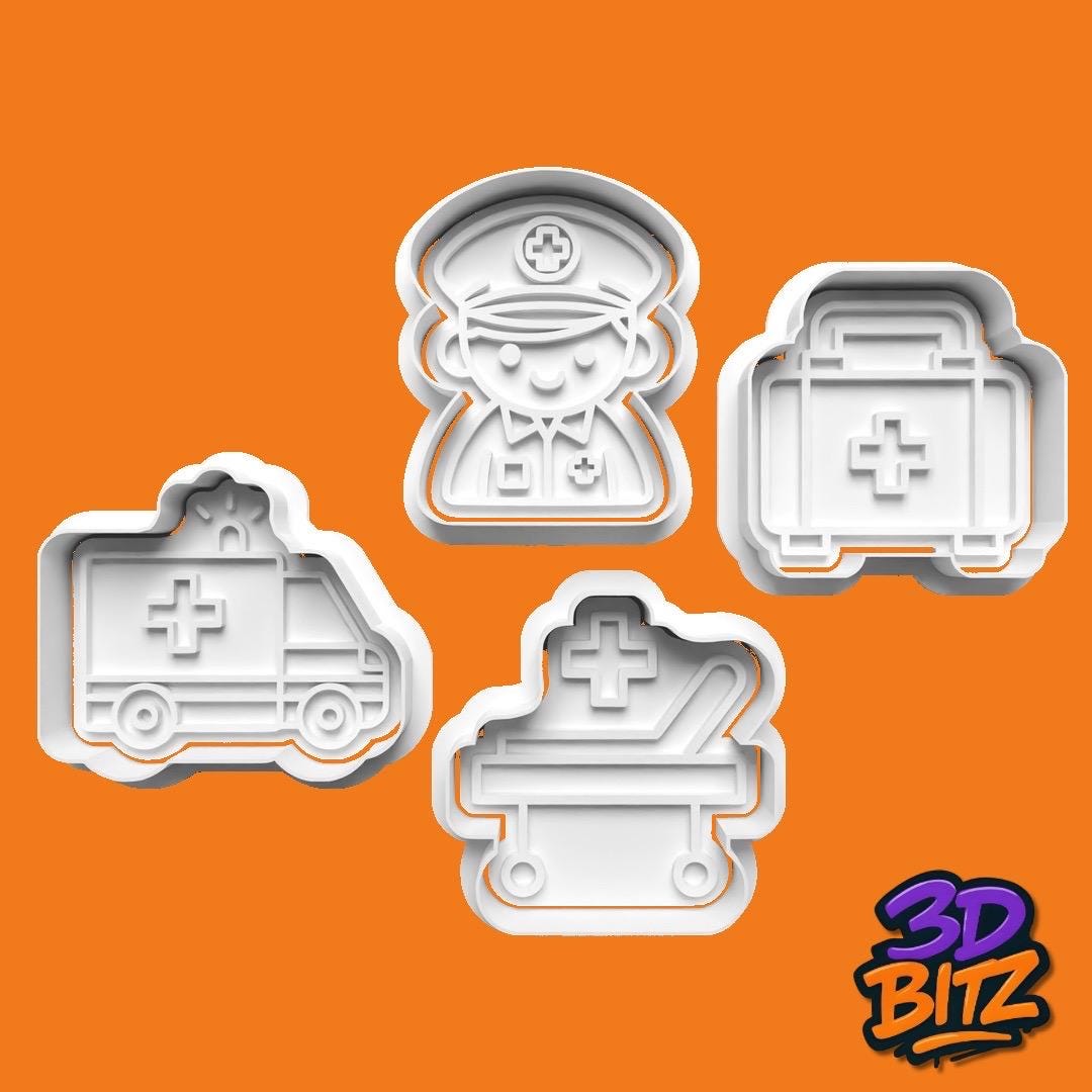 Medical Cookie Cutter & Embosser Set