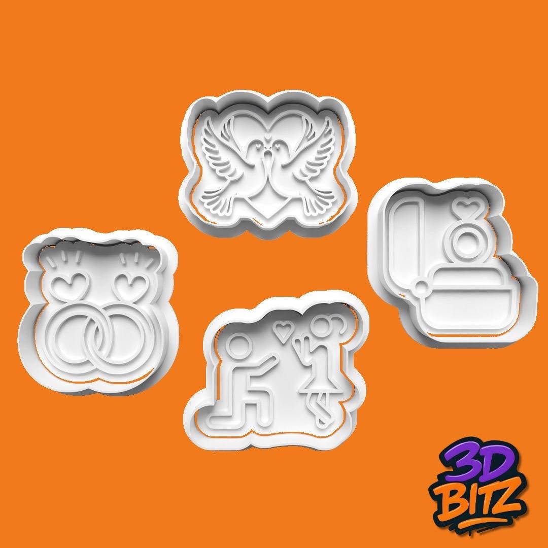 EngagementCookie Cutter & Embosser Set