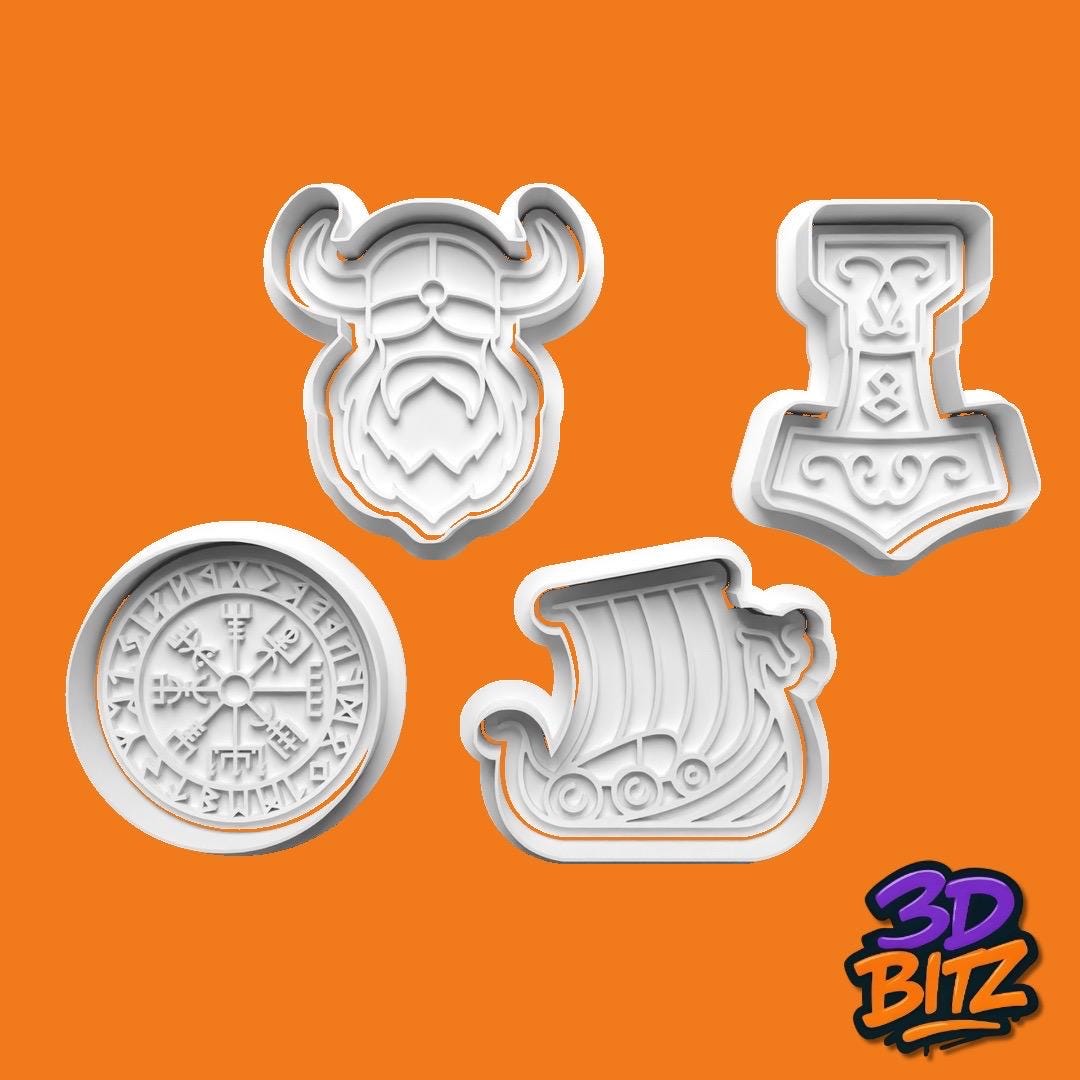 Viking Cookie Cutter & Embosser Set