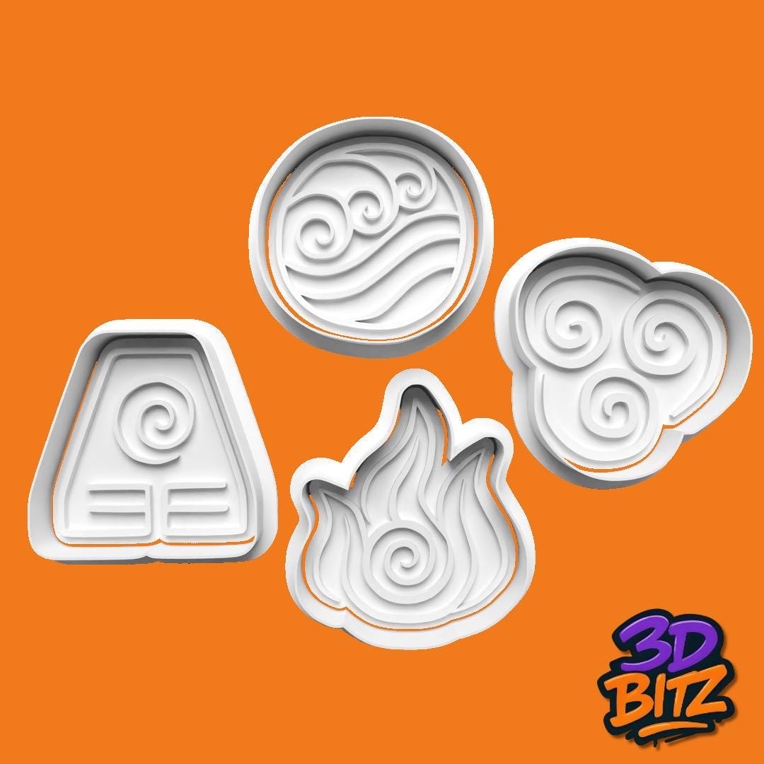 Element Symbols Cookie Cutter & Embosser Set