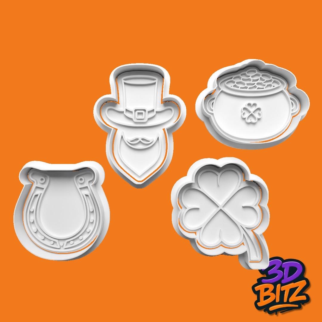 St Patrick’s Day Cookie Cutter & Embosser Set