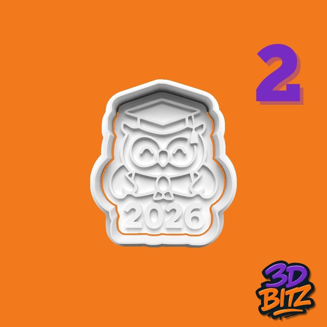 Class of 2026 Cookie Cutter & Embosser Set