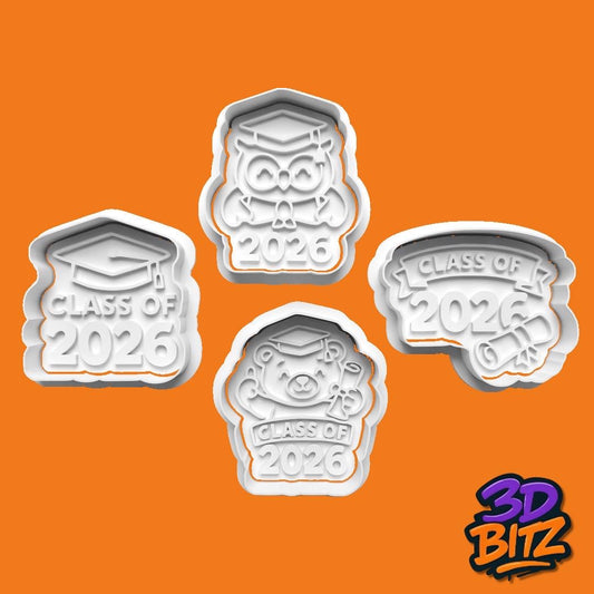 Class of 2026 Cookie Cutter & Embosser Set