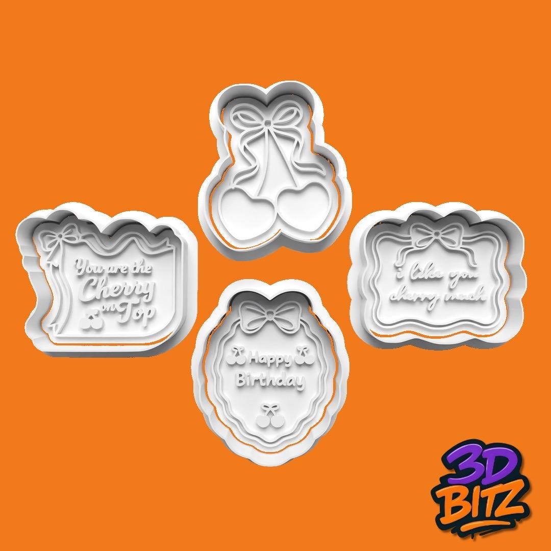 Cherry love you cherry Cookie Cutter & Embosser Set
