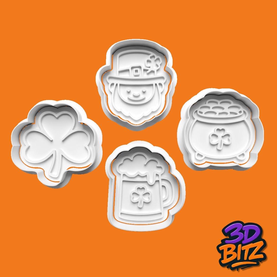St Patrick’s Cookie Cutter & Embosser Set