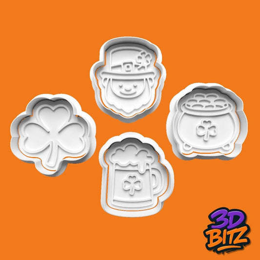St Patrick’s Cookie Cutter & Embosser Set