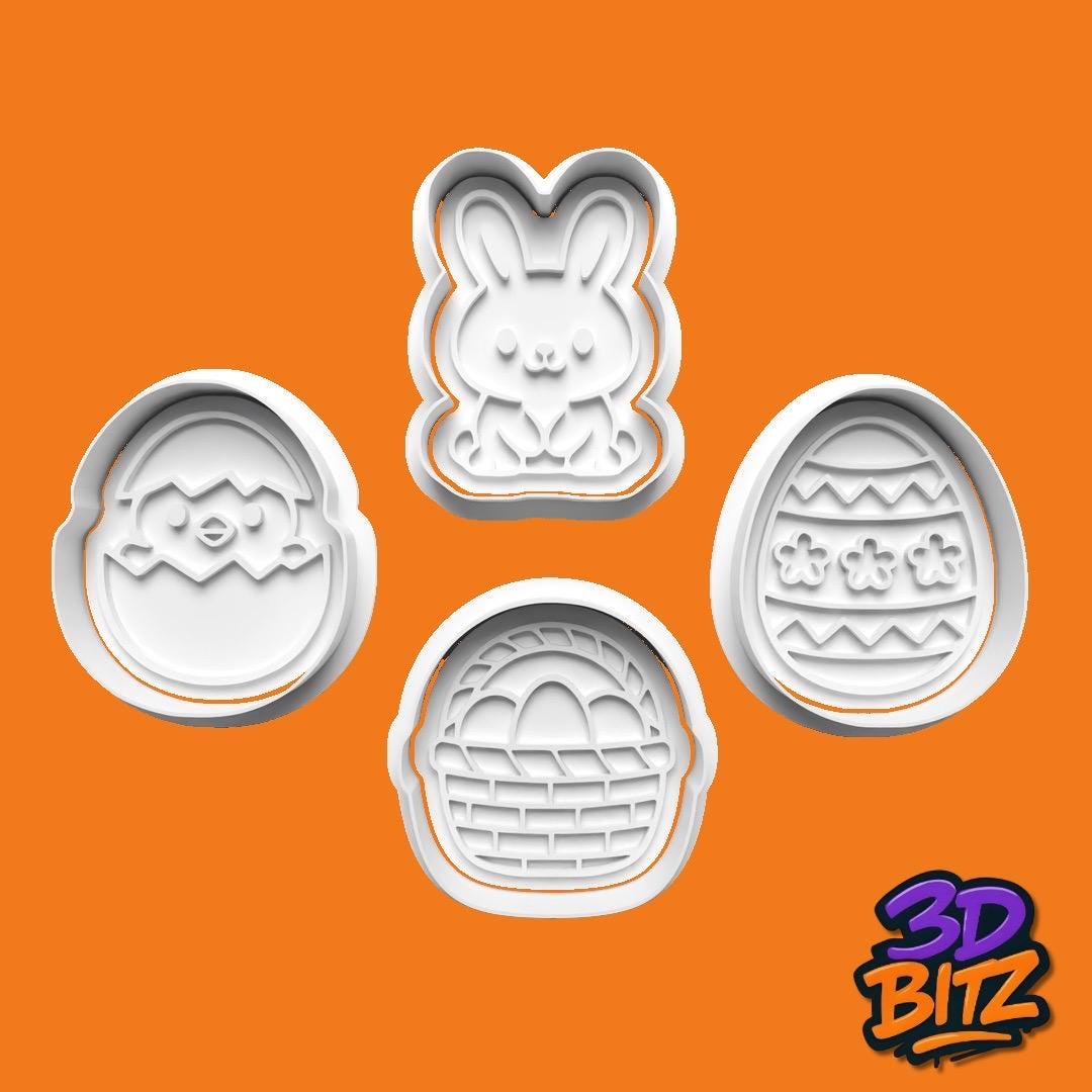 Easter Cookie Cutter & Embosser Set