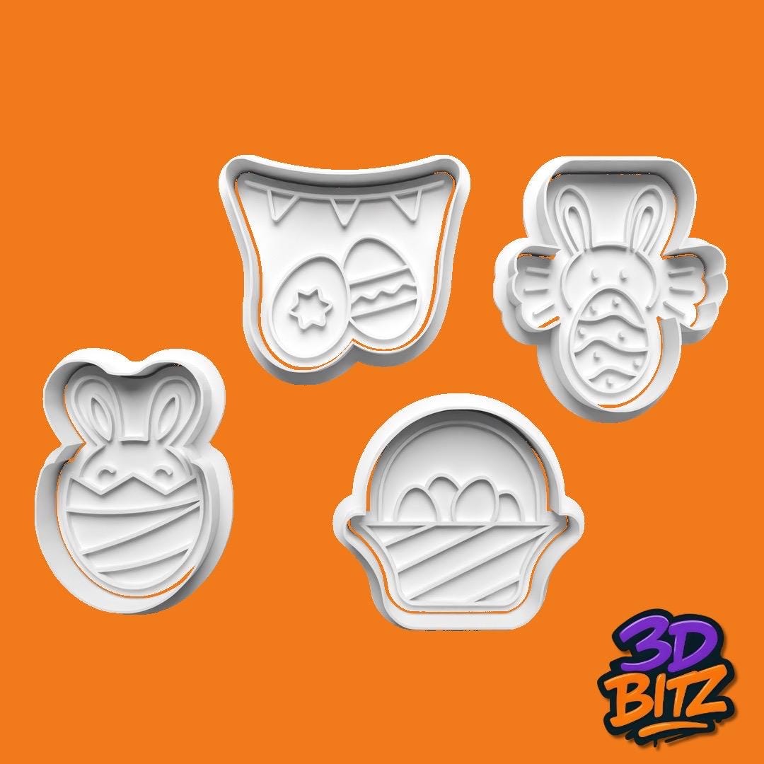 Easter Bunny Cookie Cutter & Embosser Set