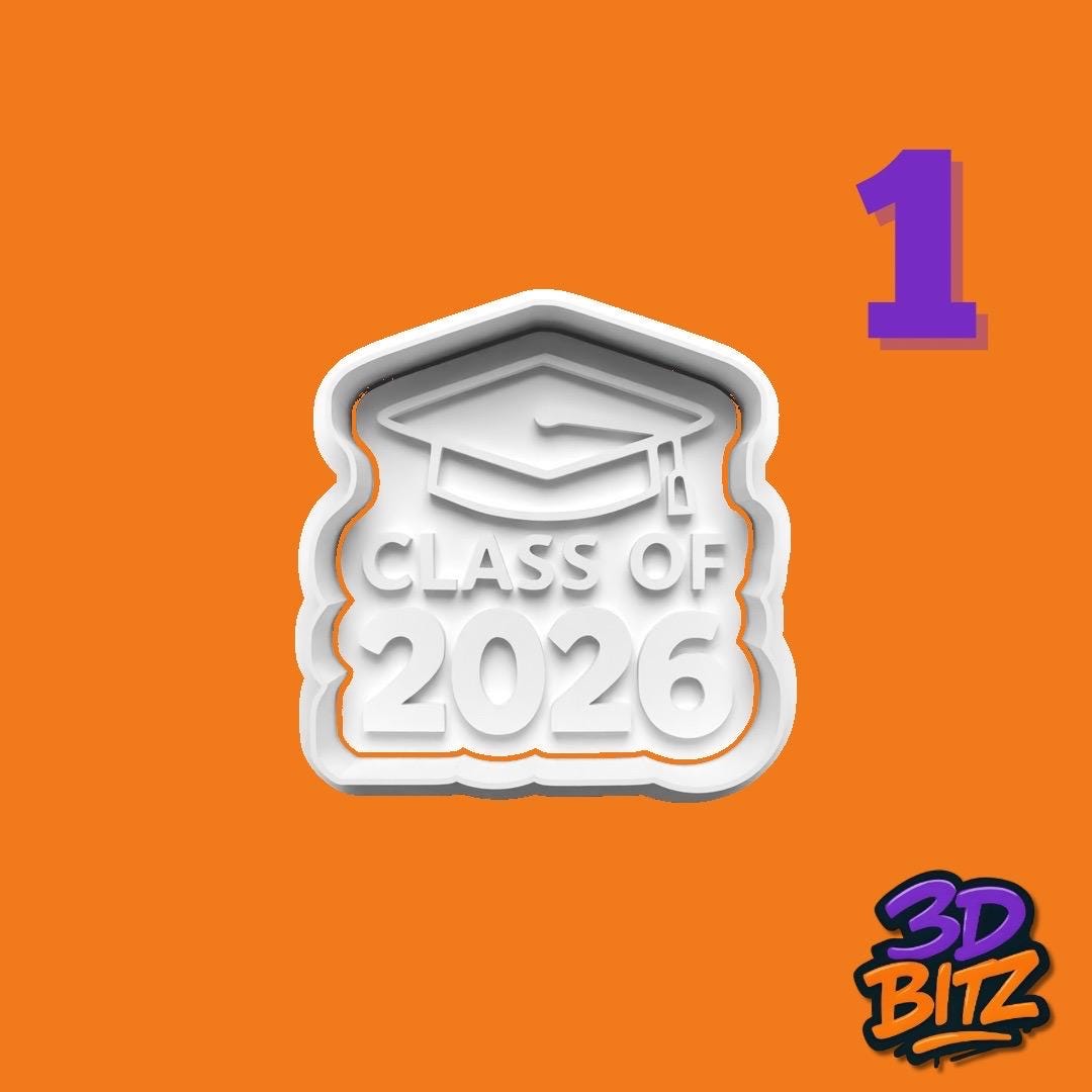 Class of 2026 Cookie Cutter & Embosser Set