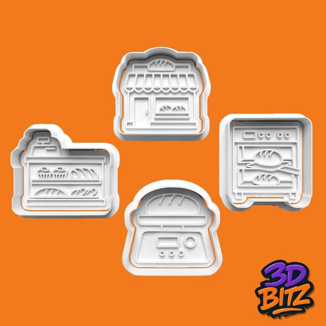 Bakery Cookie Cutter & Embosser Set
