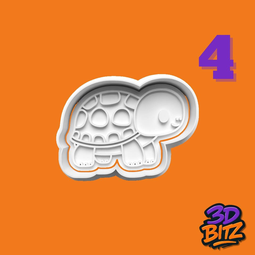 Turtle Cookie Cutter & Embosser Set