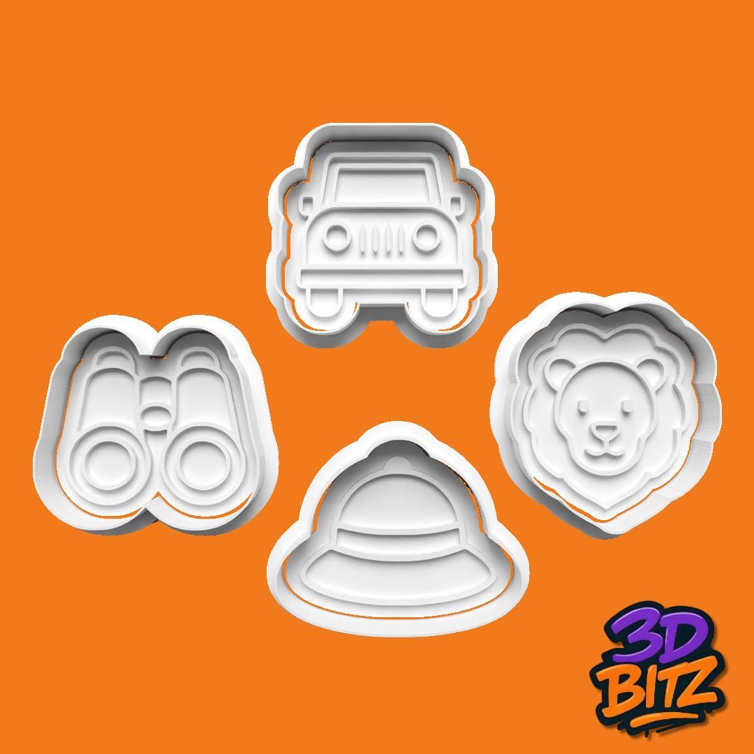 Safari Cookie Cutter Set Cookie Cutter & Embosser Set