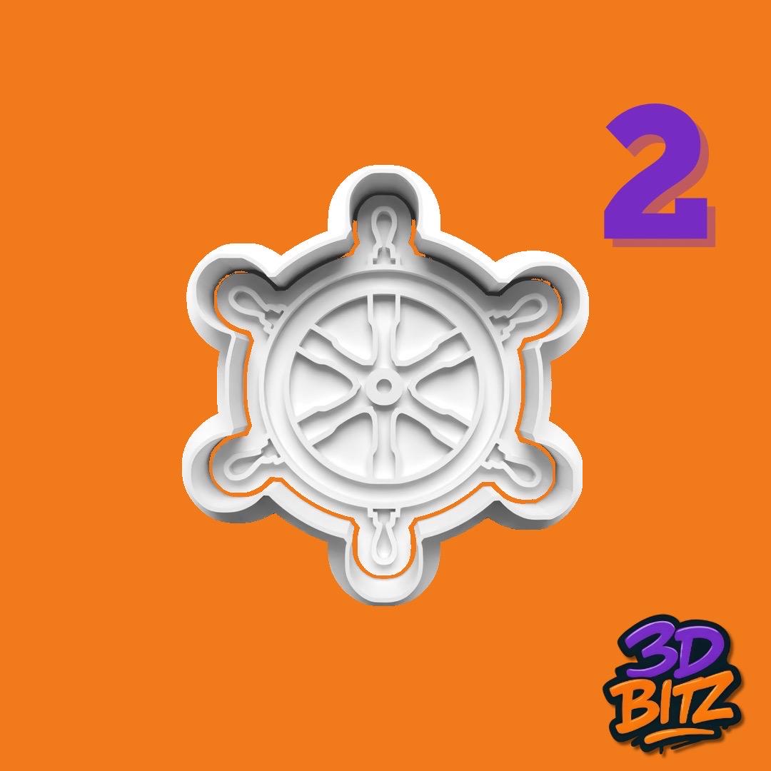 Pirate Treasure Cookie Cutter & Embosser Set