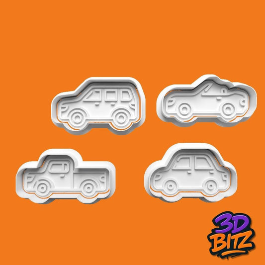 Car Cookie Cutter & Embosser Set