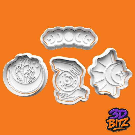 Moon Phase Cookie Cutter & Embosser Set