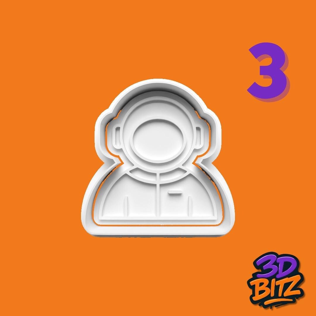 Space Cookie Cutter & Embosser Set