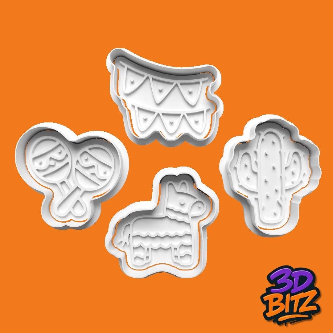 Fiesta Cookie Cutter & Embosser Set