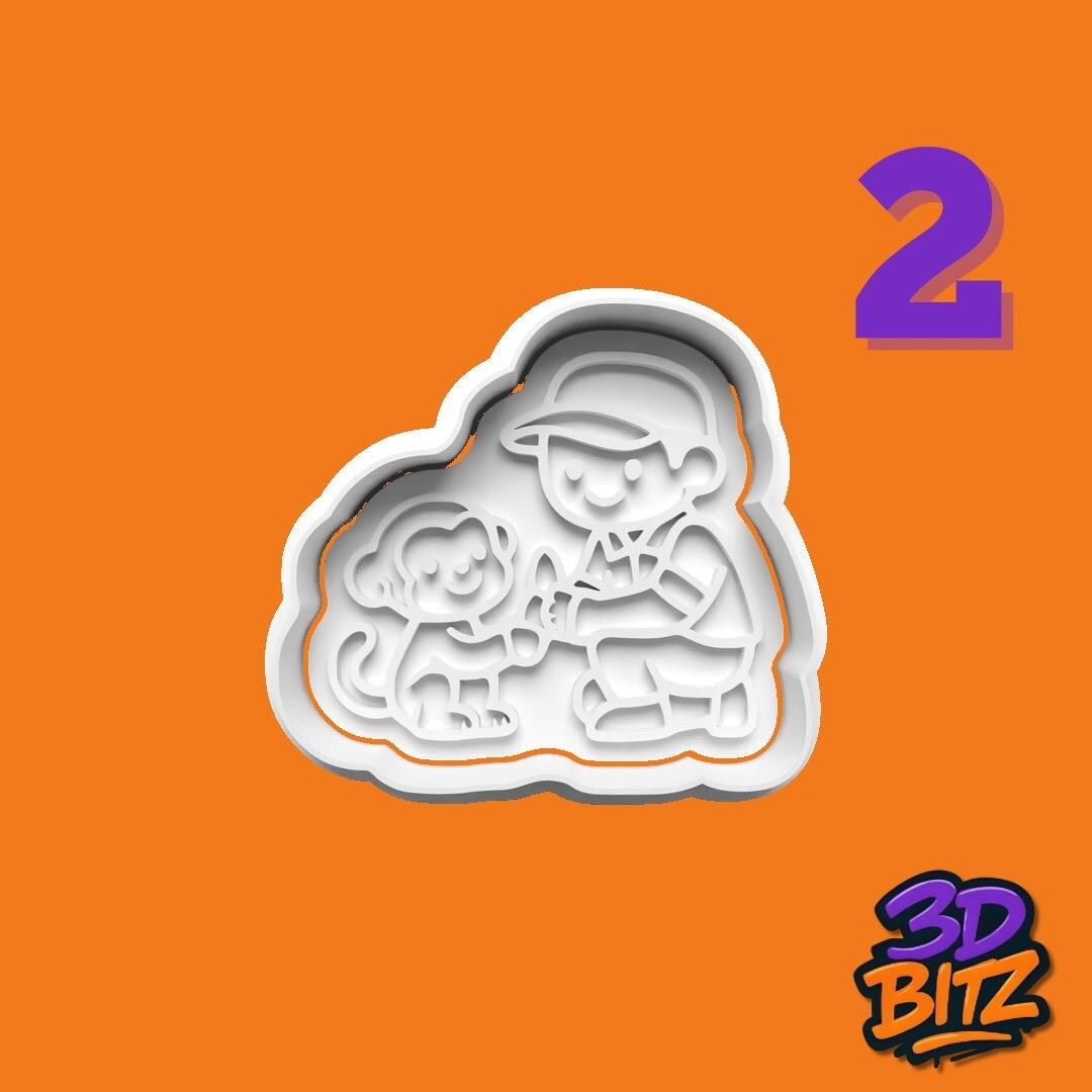 Zoo Cookie Cutter & Embosser Set