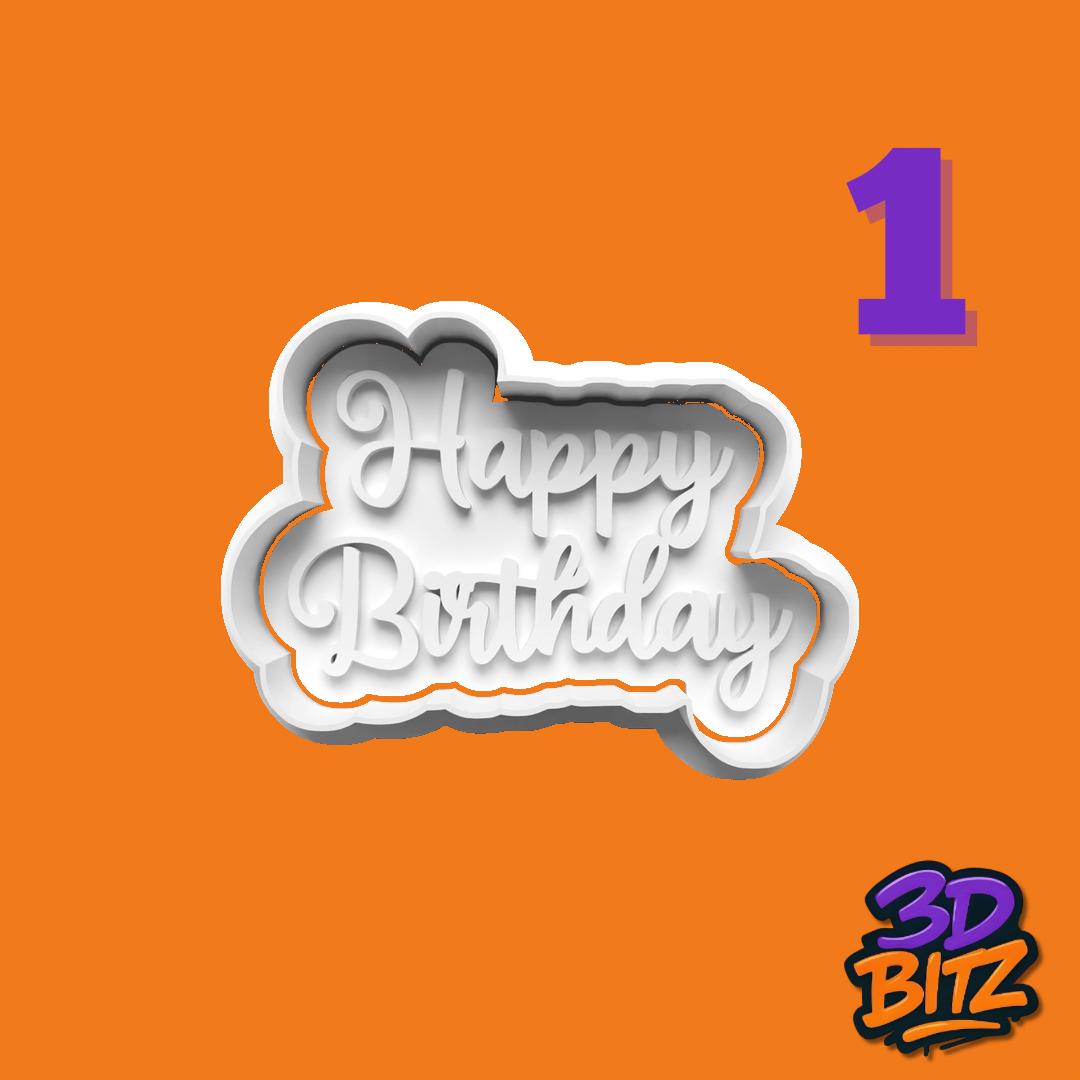 18th Birthday Cookie Cutter Set: 3D Printed Baking, Cake & Fondant Cookie Cutter & Embosser Set