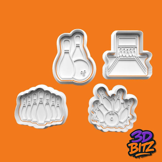 Bowling Cookie Cutter & Embosser Set