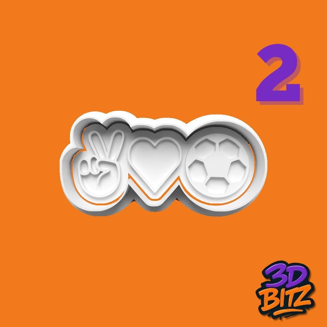 Football Cookie Cutter & Embosser Set
