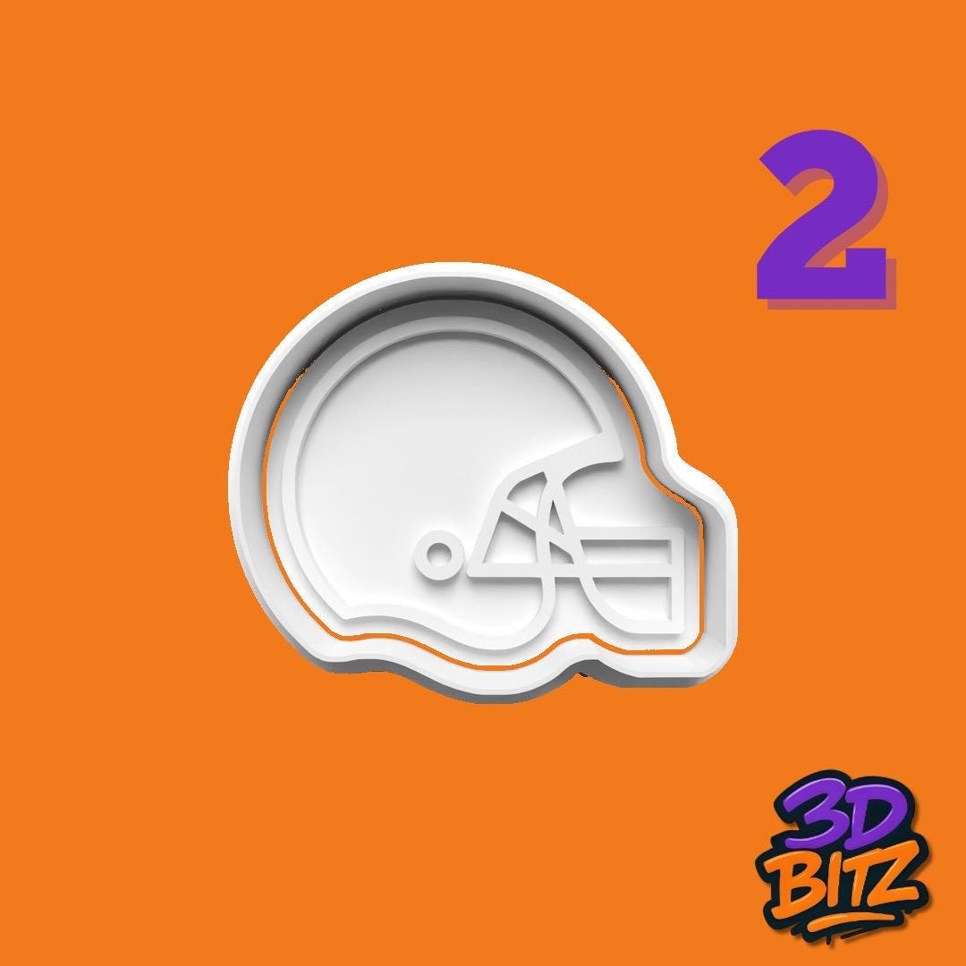 American Football Cookie Cutter & Embosser Set