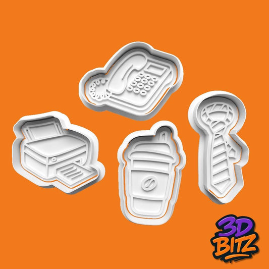 Office Cookie Cutter & Embosser Set
