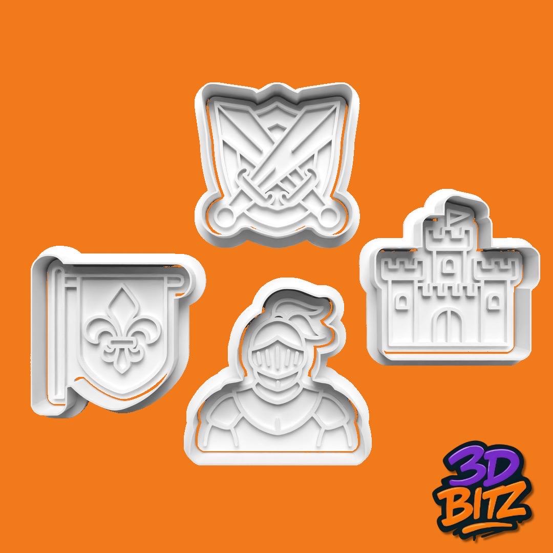 Medieval Cookie Cutter & Embosser Set