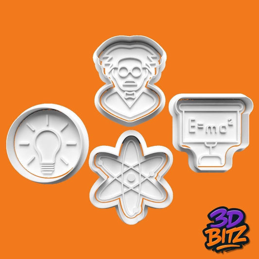 Science Cookie Cutter & Embosser Set