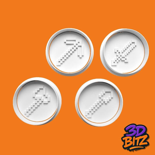 Pixel Tools Cookie Cutter & Embosser Set